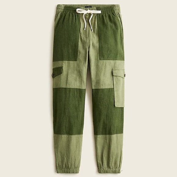 J. Crew Tie-waist linen-blend cargo pant 12 - Picture 2 of 10